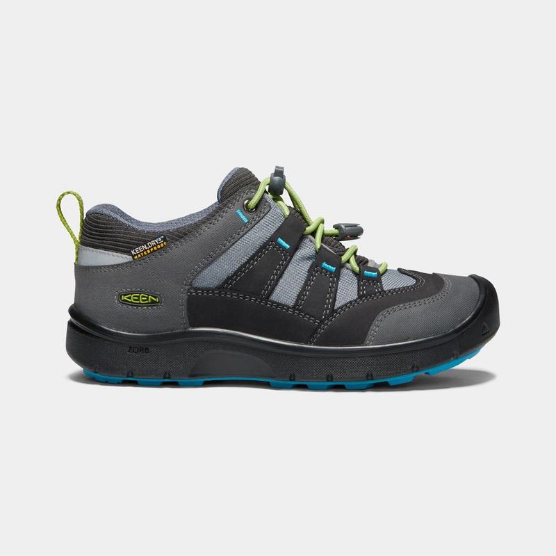 Cheap Keen Hikeport Waterproof Kids Sneakers Black/Grey/Green NZ (8347-IUPDR)